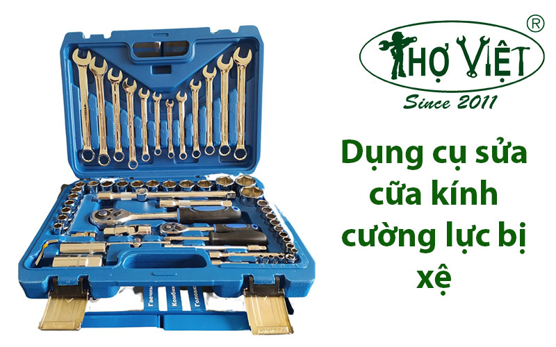 Dụng cụ sủa cửa kính cường lực bị xệ