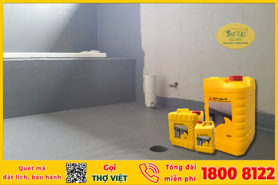 Thợ Việt luôn sử dụng các nguyên vật liệu chống thấm có chất lượng cao