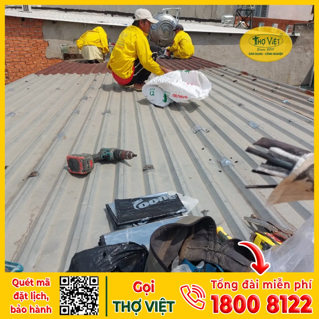Một số hình ảnh thi công chống thấm của Thợ Việt tại Quận 4