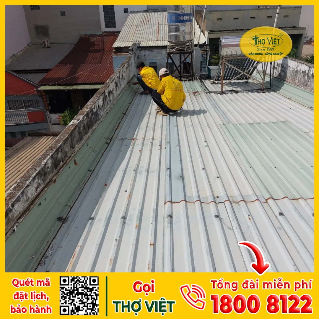 Một số hình ảnh thi công chống thấm của Thợ Việt tại Quận 4
