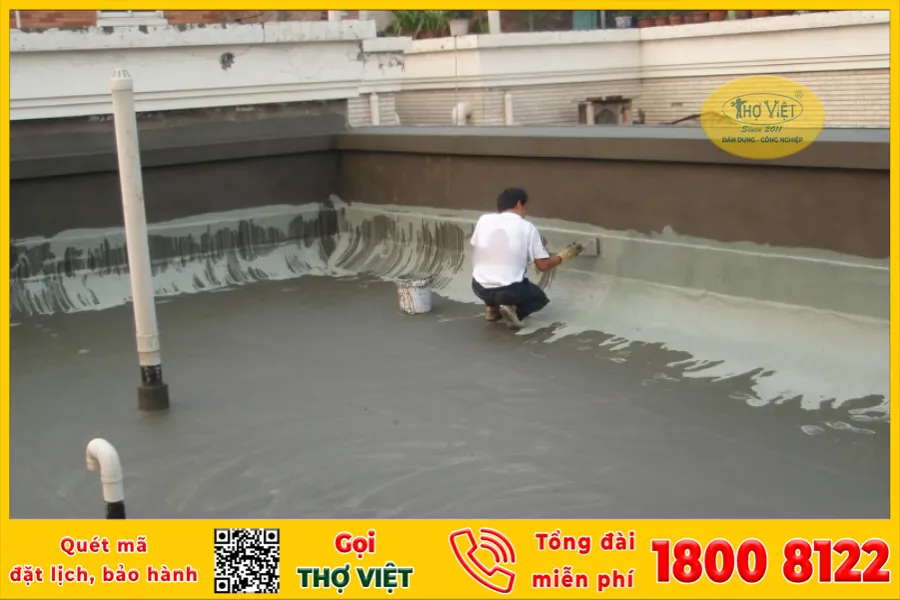 Thi công lớp chống thấm cho công trình