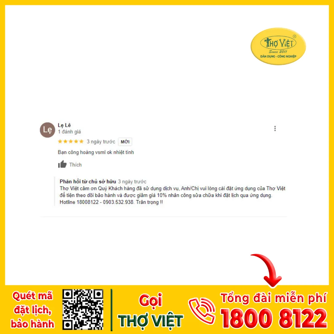 Đánh giá của khách hàng khi sử dụng dịch vụ chống thấm Thợ Việt