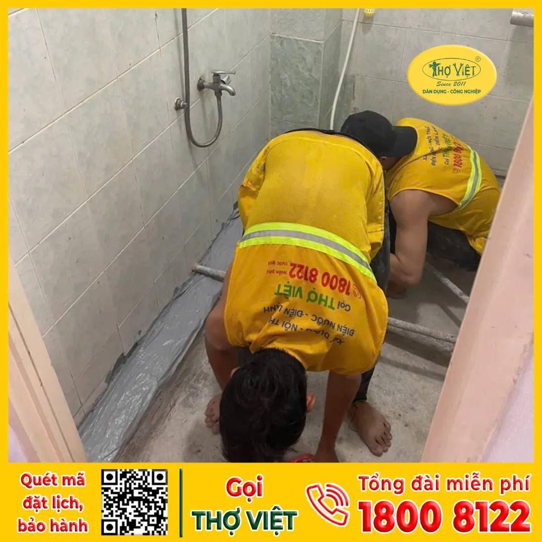 Hình ảnh thực tế dự án chống thấm tại Thợ Việt