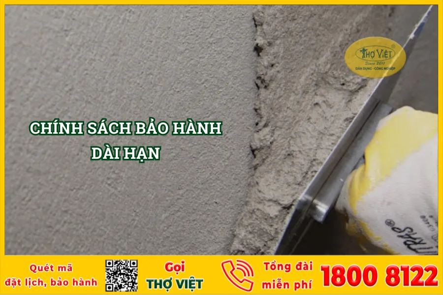 Chính sách bảo hành dịch vụ chống thấm tại Thợ Việt
