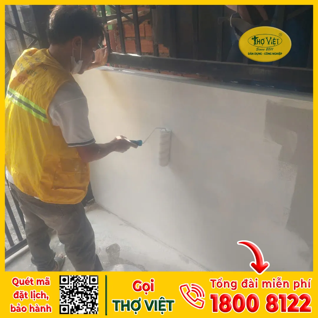 Hình ảnh thực thế về dịch vụ chống thấm THỦ ĐỨC của ekip Thợ Việt