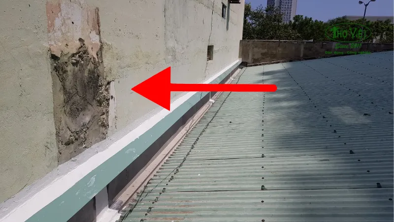 dịch vụ chống thấm: Thấm dột từ những điểm tiếp giáp