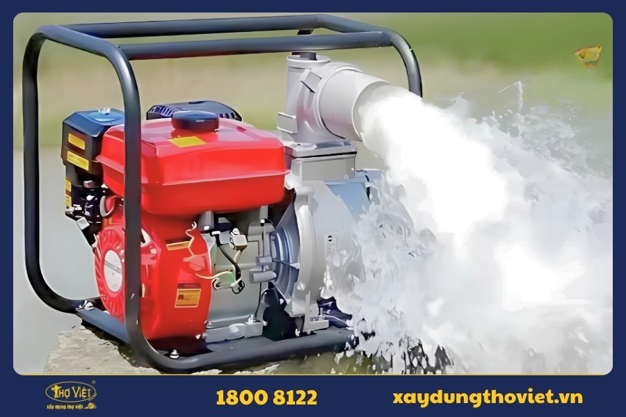Cho thuê máy bơm hút nước công trình, bơm hút cạn TPHCM