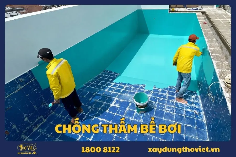 Dịch vụ chống thấm bể bơi uy tín, giá tốt