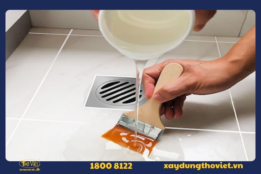Chống thấm nhà vệ sinh bằng keo polyurethane (PU)