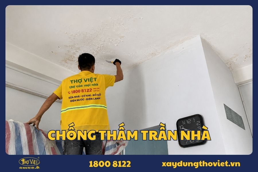 Dịch vụ chống thấm trần nhà uy tín, xử lý thấm dột tại TP.HCM
