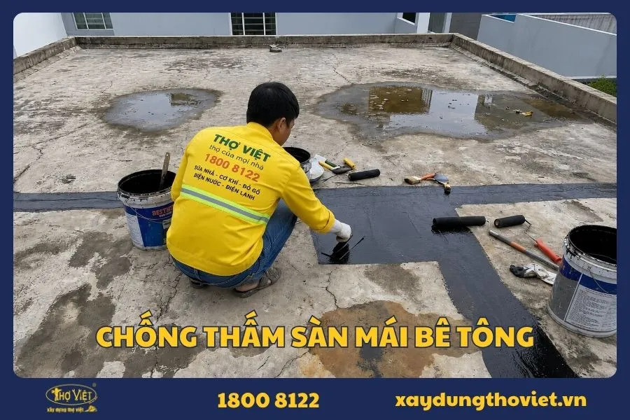Dịch vụ chống thấm sàn mái bê tông