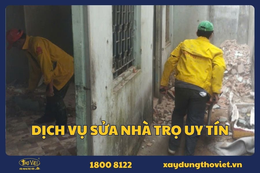 Dịch vụ sửa nhà trọ uy tín, chuyên nghiệp