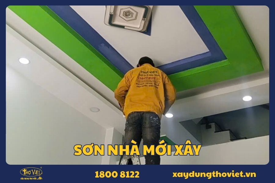 Dịch vụ sơn nhà mới xây trọn gói, giá hợp lý
