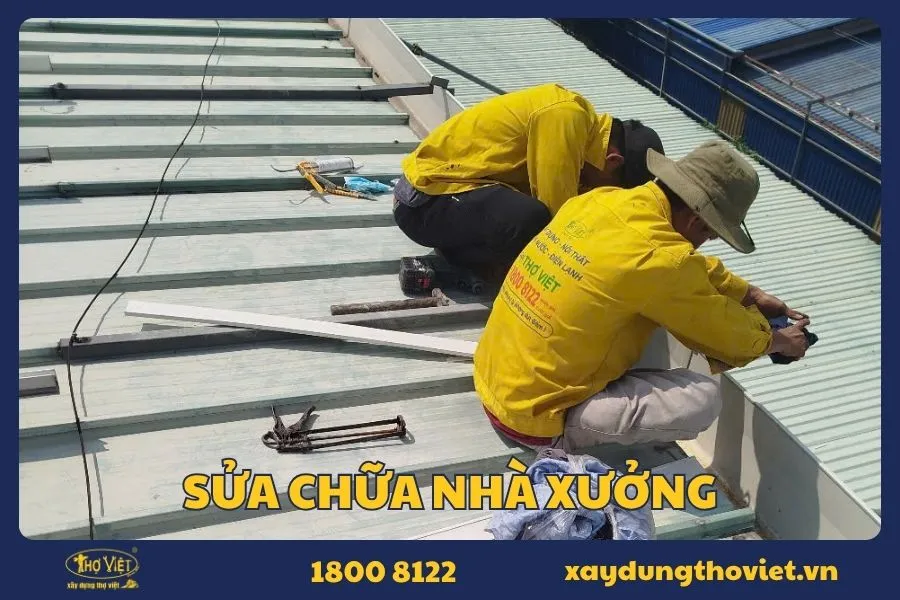 Dịch vụ sửa chữa nhà xưởng uy tín, giá rẻ TP.HCM