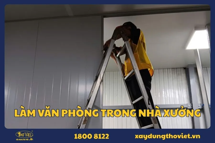 Làm văn phòng trong nhà xưởng TP.HCM 