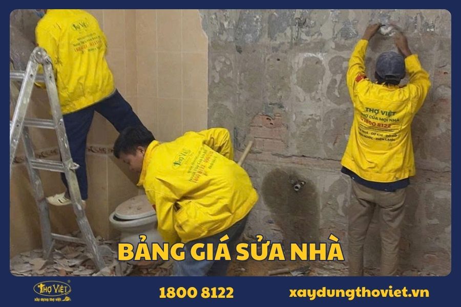 Bảng giá sửa nhà trọn gói