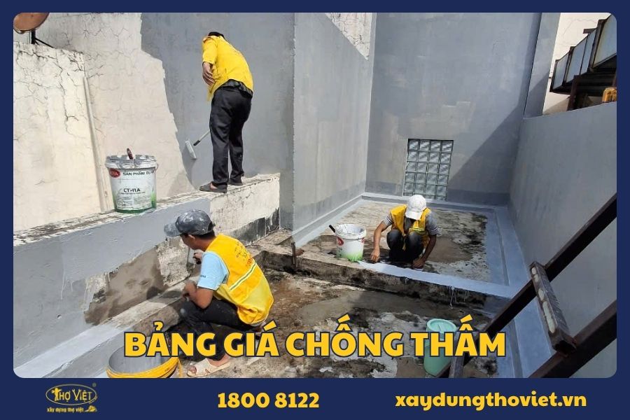 Bảng giá chống thấm Xây Dựng Thợ Việt