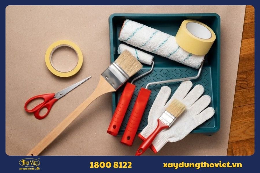 Chuẩn bị trước khi sơn lại tường cũ