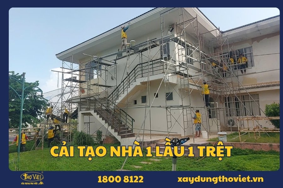 Báo giá cải tạo nhà 1 lầu 1 trệt