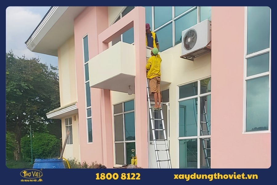 Khu vực có thợ cải tạo nhà 1 lầu 1 trệt