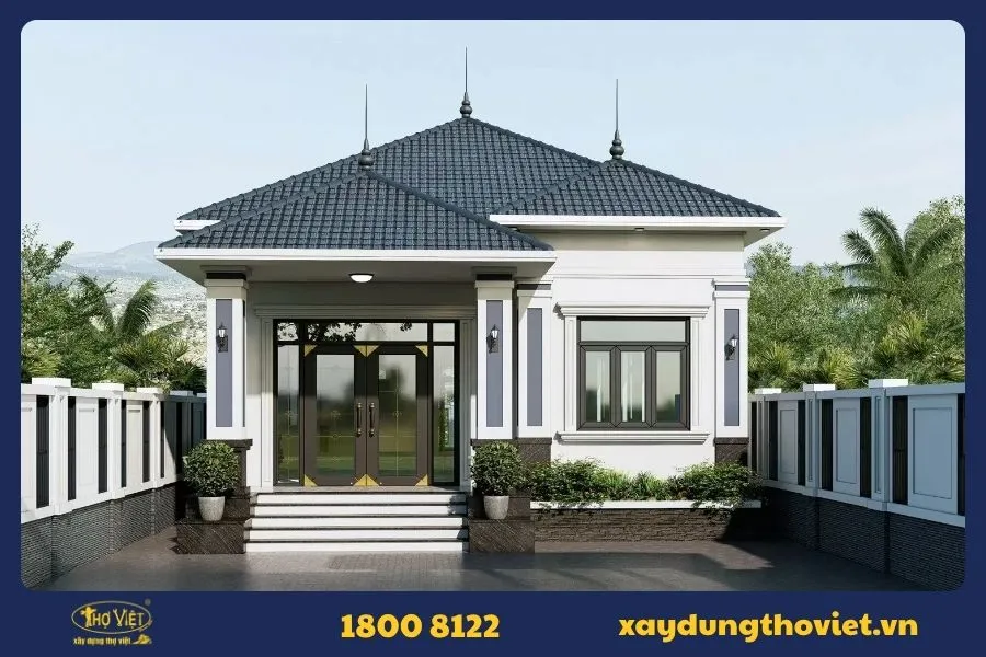 Mẫu cải tạo nhà cấp 4 mái Nhật