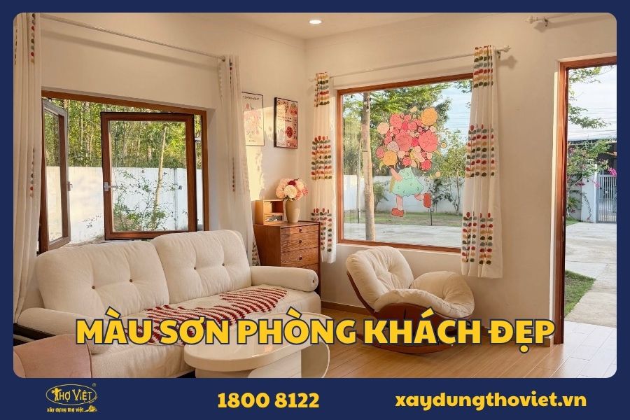 màu sơn phòng khách đẹp