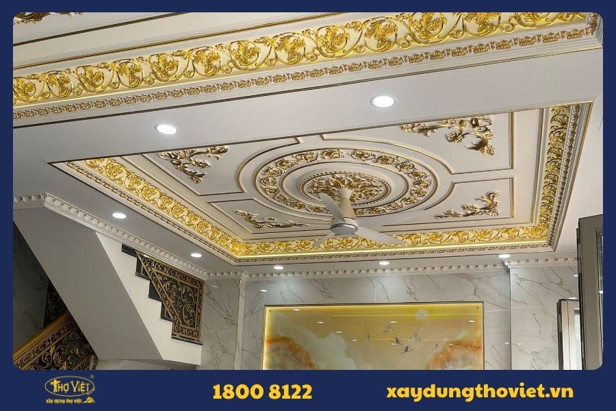 Cách chọn màu sơn trần thạch cao đẹp và hài hòa