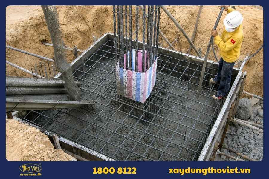 Dịch vụ thiết kế, thi công móng đơn tại Xây Dựng Thợ Việt