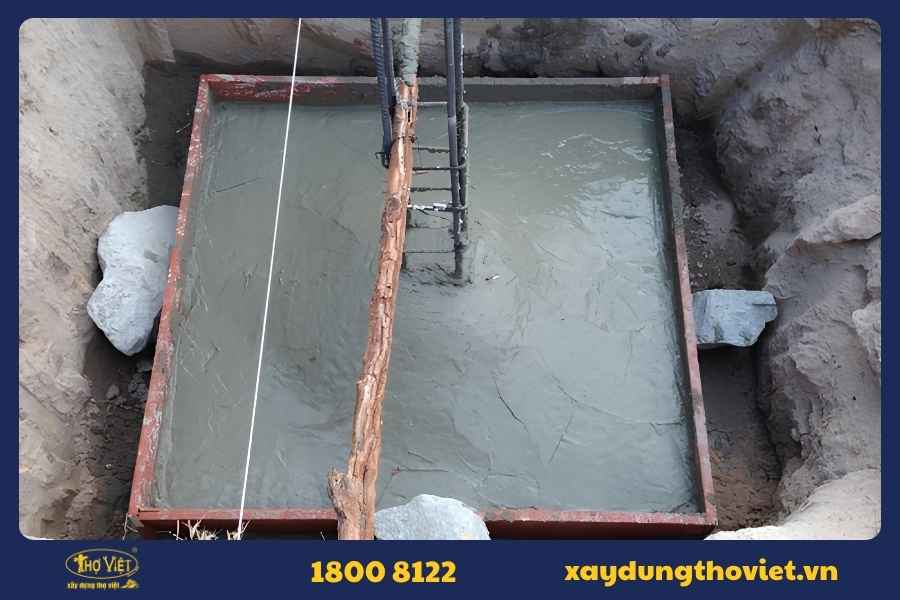 Cấu tạo và kích thước móng đơn tiêu chuẩn