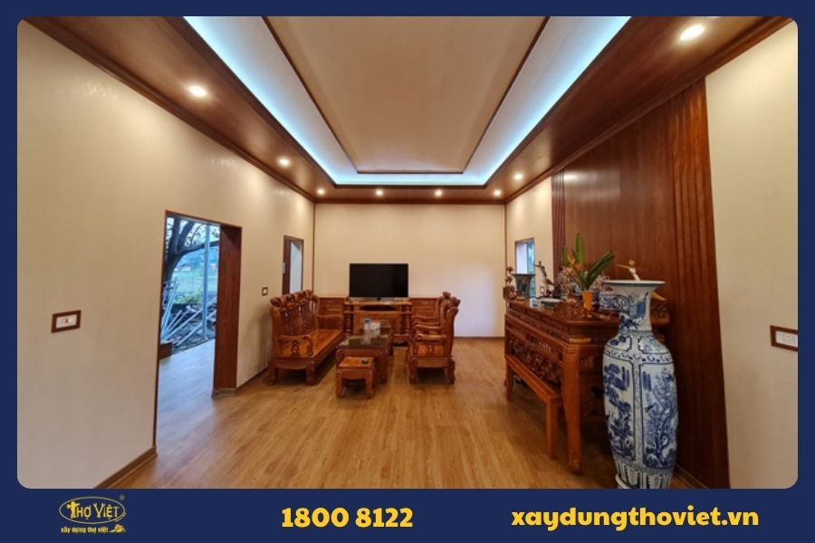 Xây Dựng Thợ Việt nhận sơn phào chỉ trần nhà phòng khách tại TP.HCM