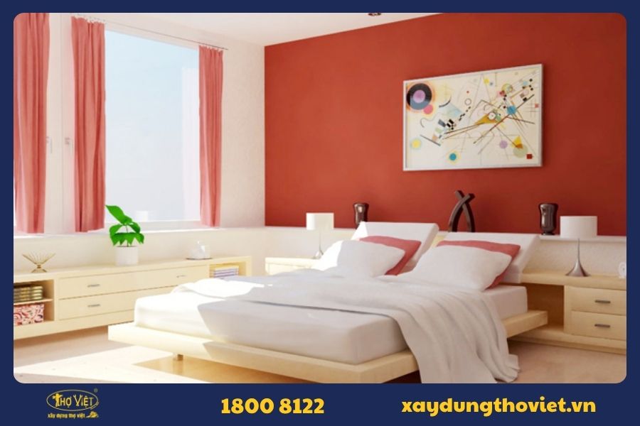 Màu sơn phòng ngủ cho người mệnh Hỏa