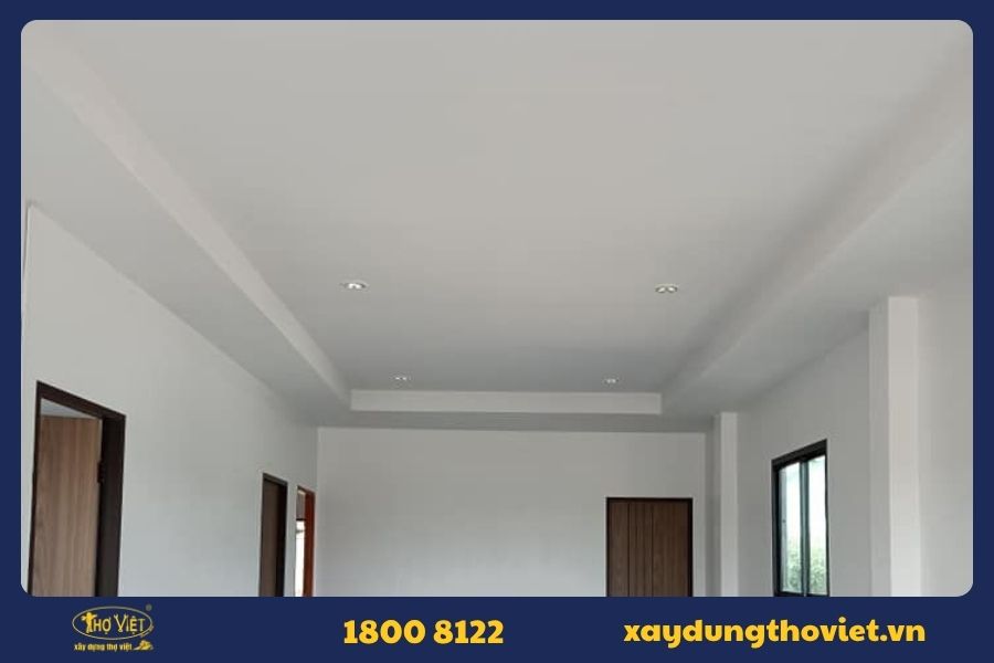 Mẫu sơn trần nhà màu trắng 3