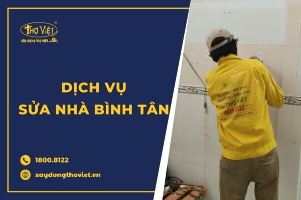 Dịch vụ sửa nhà quận Bình Tân trọn gói