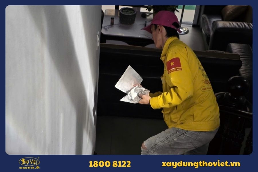 Quy trình thợ sơn nhà tại quận 10 của Xây Dựng Thợ Việt