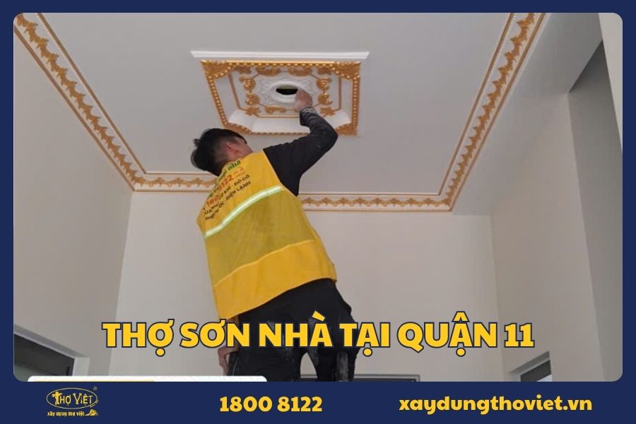 Thợ sơn nhà tại quận 11 đẹp, giá rẻ