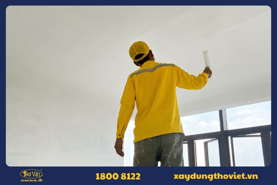 Quy trình thợ sơn nhà tại quận 12 của Xây Dựng Thợ Việt