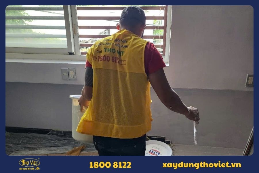 Các hạng mục thi công của thợ sơn nhà quận 7