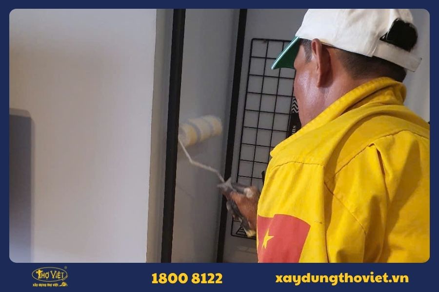Quy trình thợ sơn nhà tại quận 8 nhanh chóng