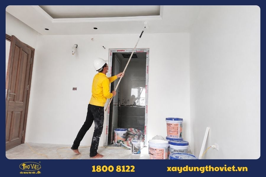 Quy trình sơn nhà quận Bình Thạnh tại Xây Dựng Thợ Việt