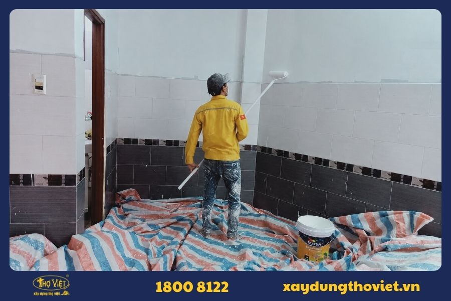 Quy trình sơn nhà quận Phú Nhuận tại Xây Dựng Thợ Việt