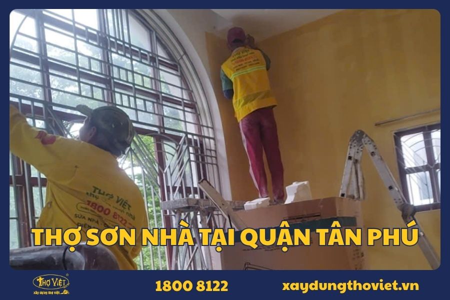 Dịch vụ sơn nhà quận Tân Phú
