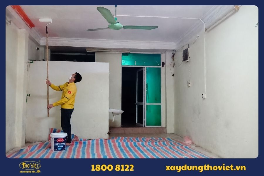 Quy trình sơn nhà quận Tân Phú tại Xây Dựng Thợ Việt