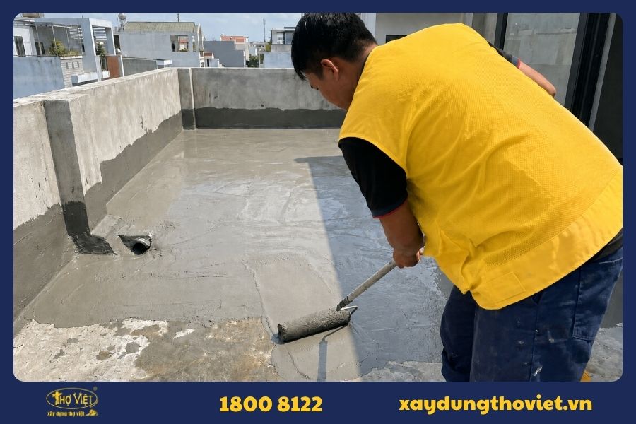 Ưu điểm khi chống thấm sân thượng bằng xi măng