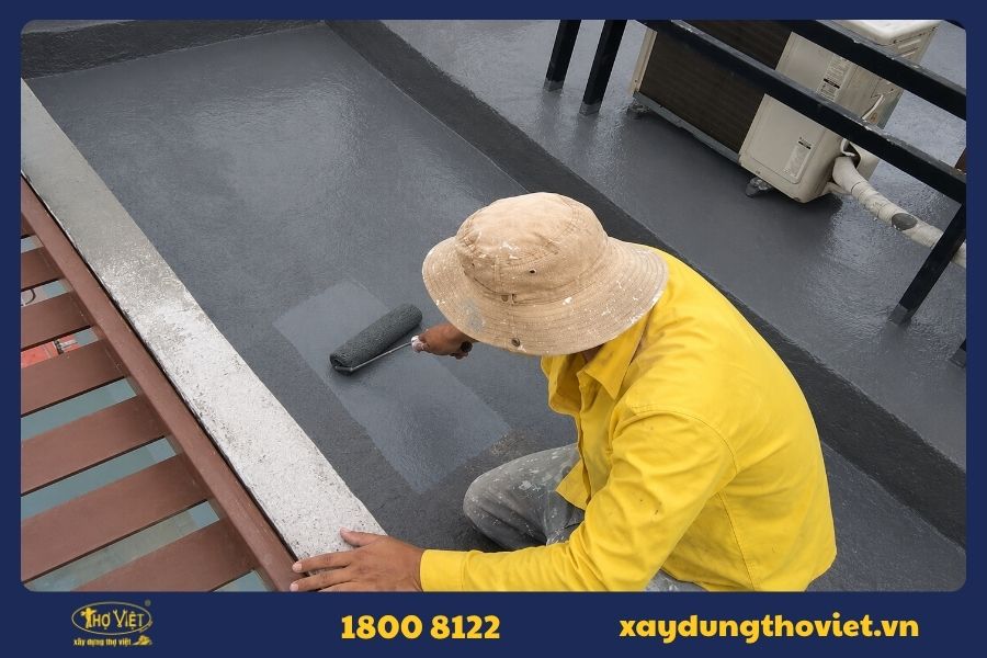 Các bước chống thấm sân thượng bằng xi măng hiệu quả
