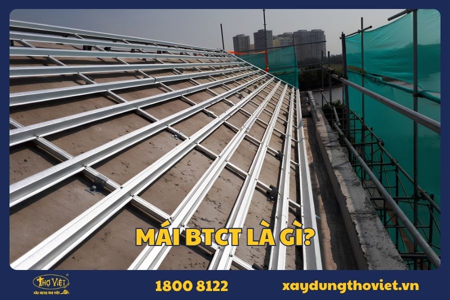 Thi công mái bê tông cốt thép cho công trình dân dụng