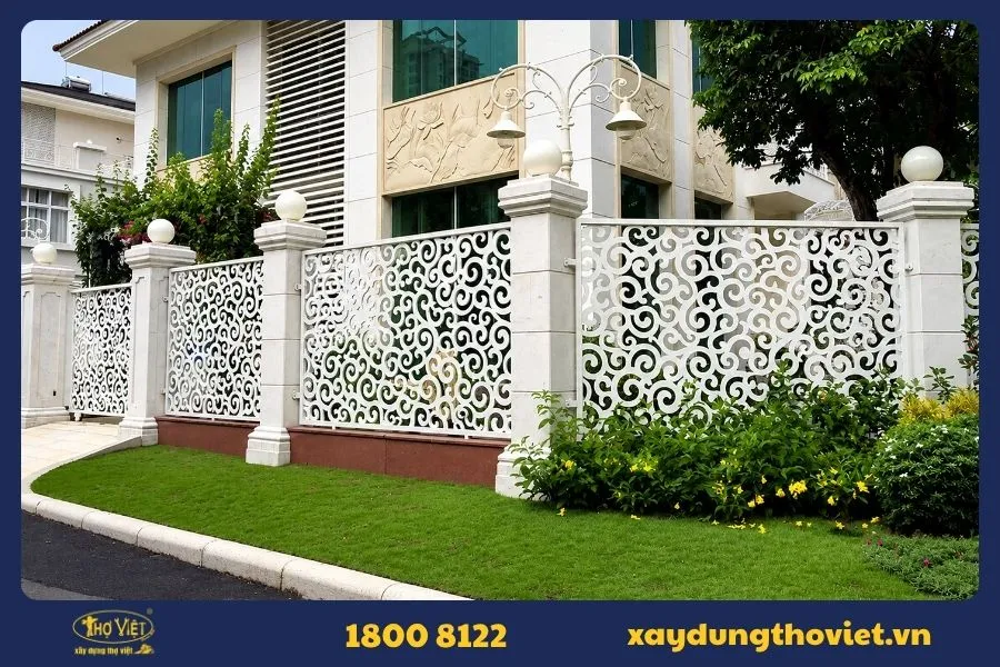 Mẫu hàng rào thép CNC 4