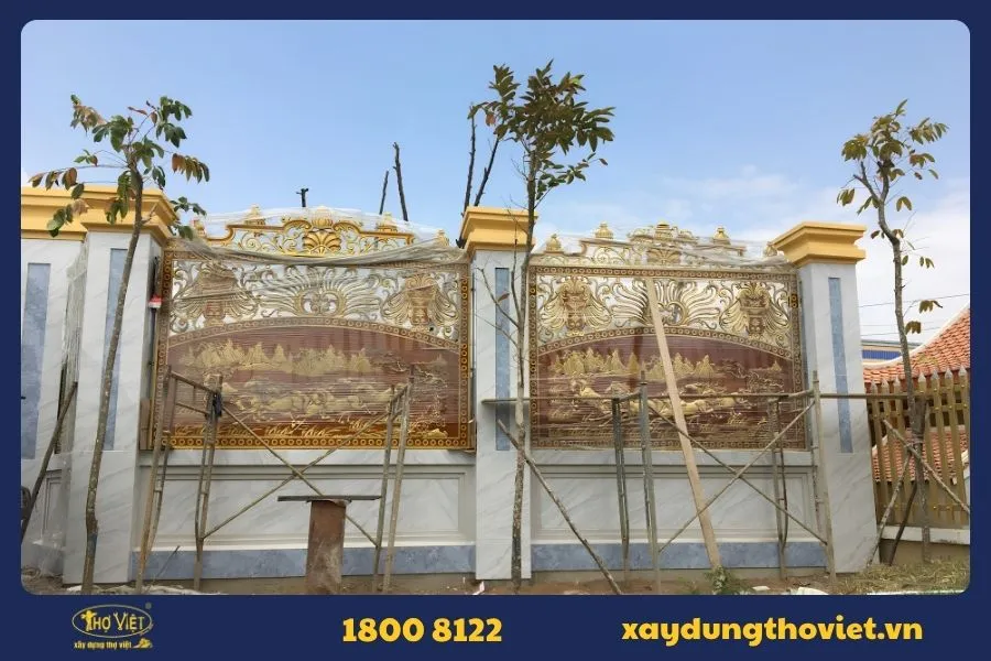 Mẫu hàng rào nhôm đúc 2
