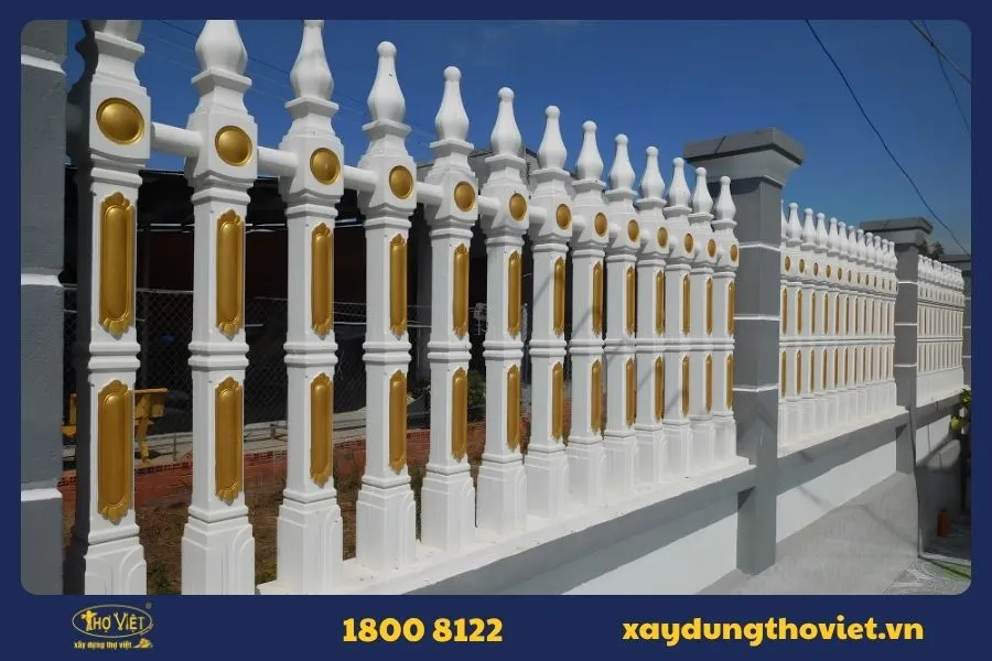 Mẫu hàng rào bê tông 1
