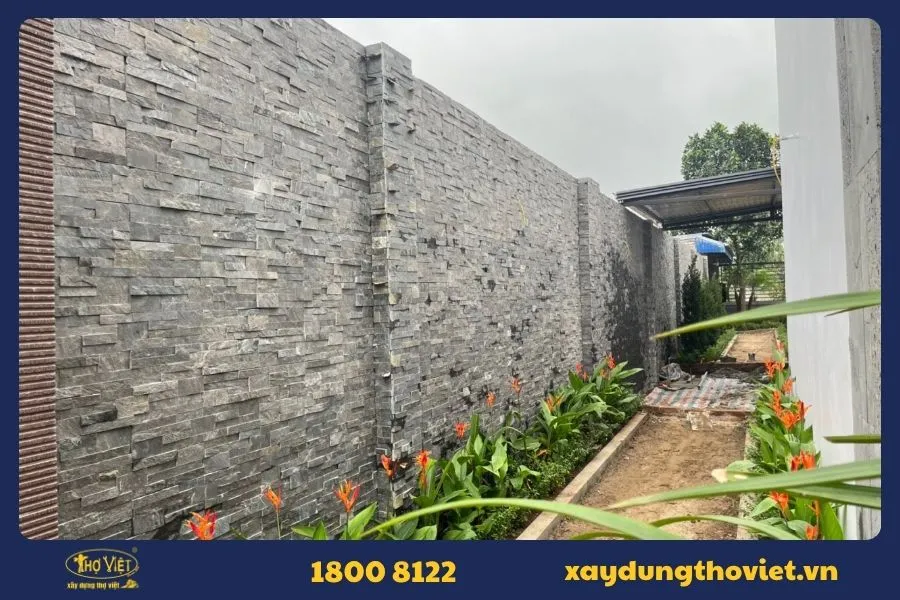Mẫu hàng rào đá tự nhiên 3