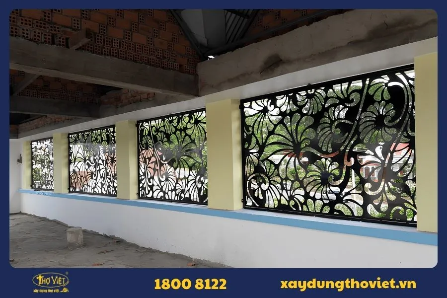 Mẫu hàng rào thép CNC 2